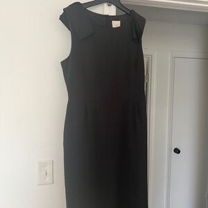 J Crew Black Suit Shift Dress Size 12